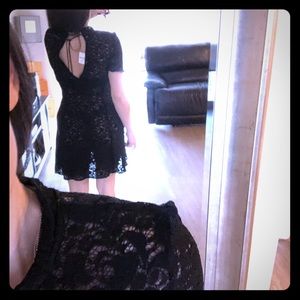 Black see-through dress